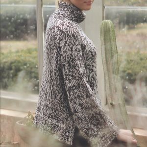Turtleneck bell sleeve sweater
